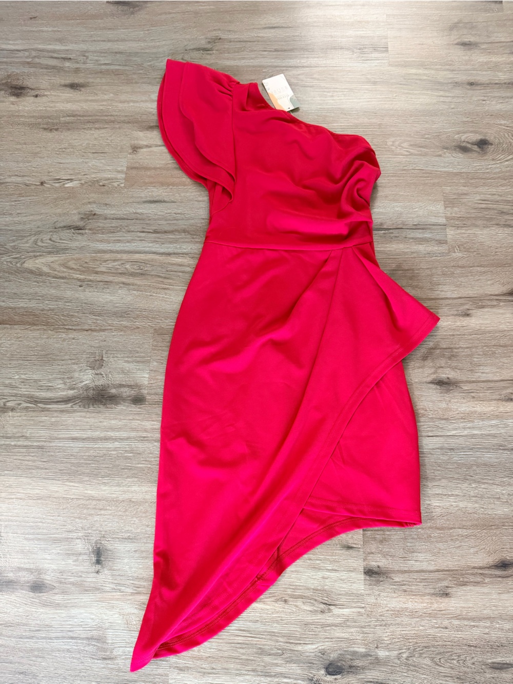 One-Shoulder Pink Jumpsuit